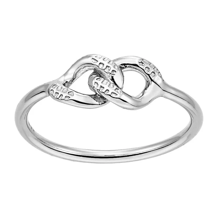 Bellona Bond Ring 925 Silver White Rhodium Plated Spirito Rosa Rings