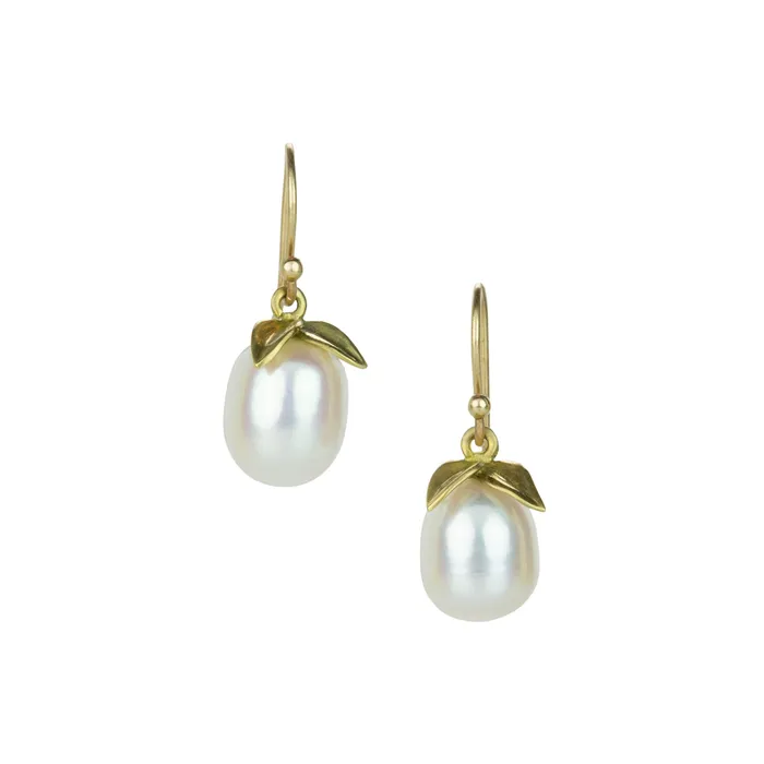 Earrings Annette Ferdinandsen White Pearl Pear Drop Earrings
