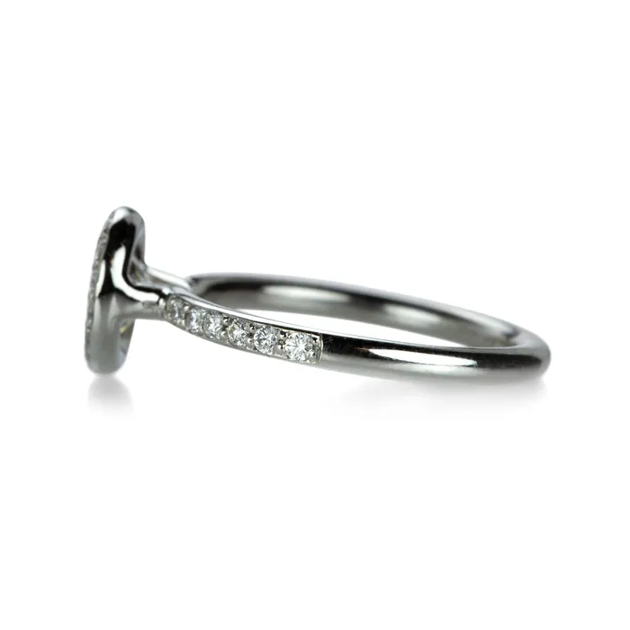 Edward Burrowes Rings Platinum Diamond Halo Ring Edward Burrowes Rings Platinum Diamond Halo Ring