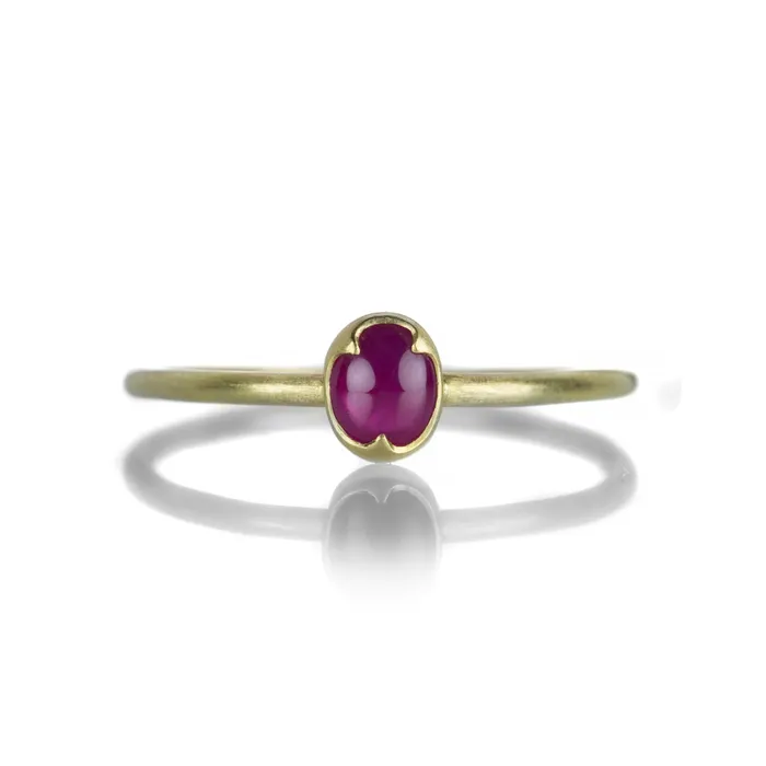 Gabriella Kiss Rings Oval Ruby Ring