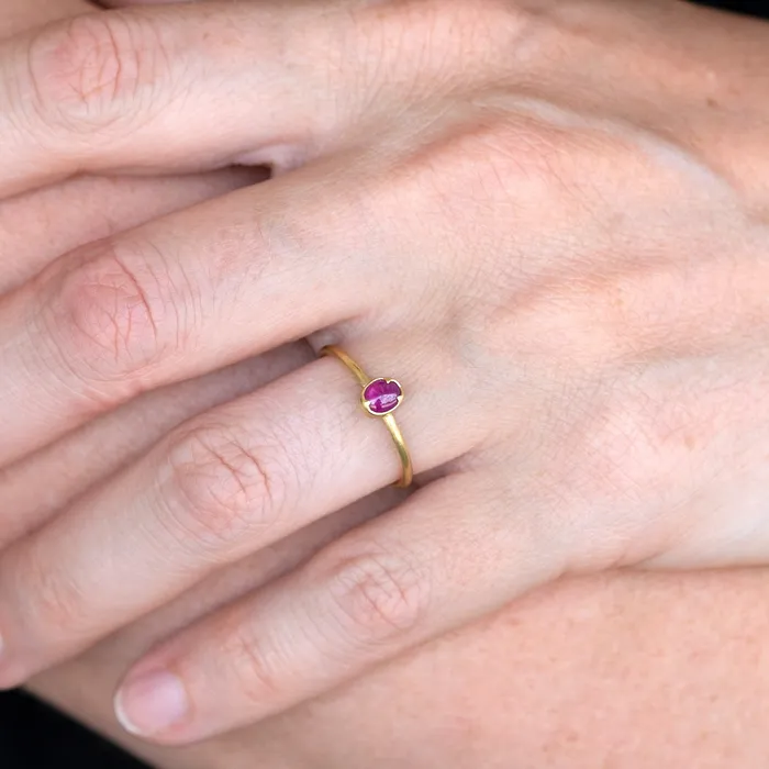 Gabriella Kiss Rings Oval Ruby Ring Gabriella Kiss Rings Oval Ruby Ring
