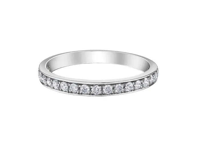 Independent Jewellers Rings 14kt White Gold 025cttw Diamond Band
