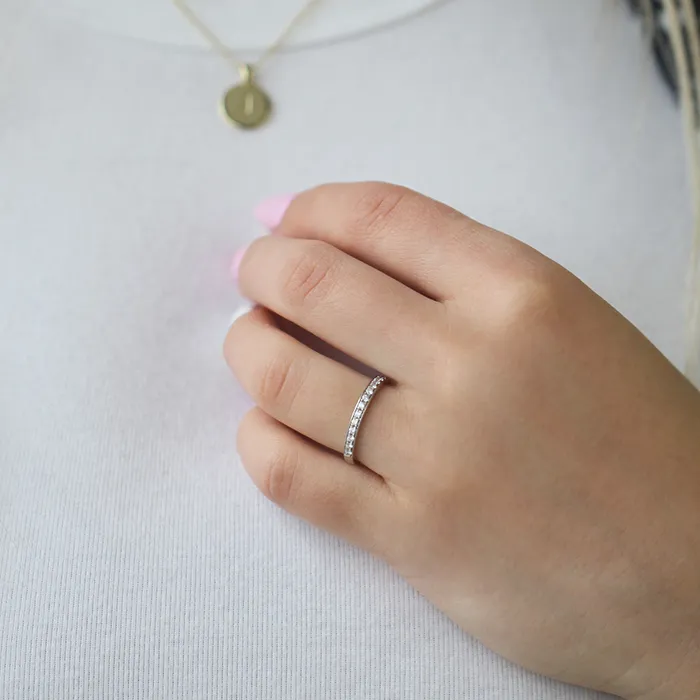Independent Jewellers Rings 14kt White Gold 025cttw Diamond Band Independent Jewellers Rings 14kt White Gold 025cttw Diamond Band