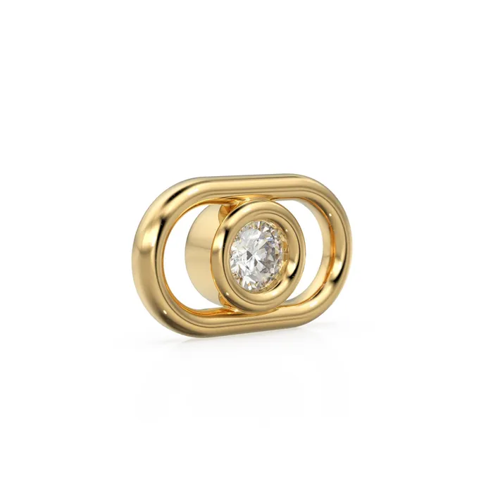 Jalvi Co 57x92mm Oval 18k Solid Yellow Gold Brilliant Diamond Connector Spacer Solid 14k Gold Handmade Link Finding PreStyled Sets Jalvi Co 57x92mm Oval 18k Solid Yellow Gold Brilliant Diamond Connector Spacer Solid 14k Gold Handmade Link Finding PreStyled Sets