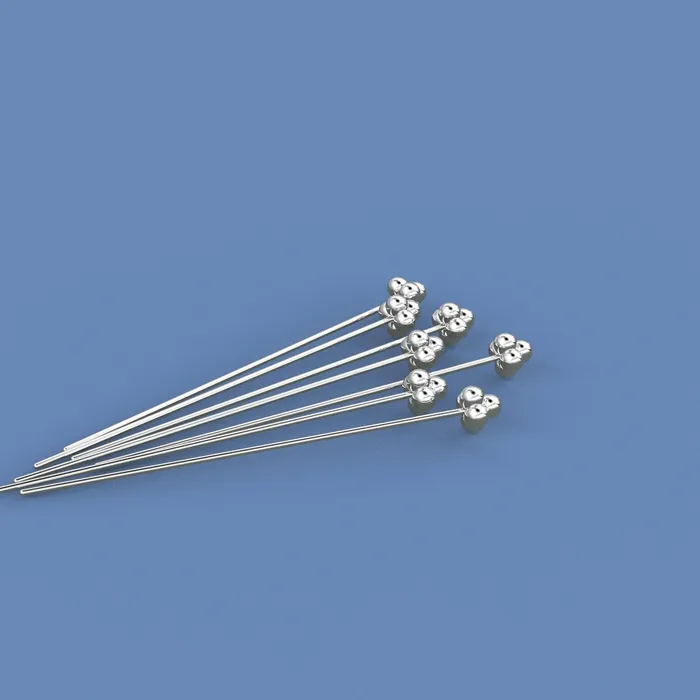 Jalvi Co PreStyled Sets 18k Solid Yellow Gold 24 Gauge 15 INCH Headpin With Daisy Ends Jalvi Co PreStyled Sets 18k Solid Yellow Gold 24 Gauge 15 INCH Headpin With Daisy Ends