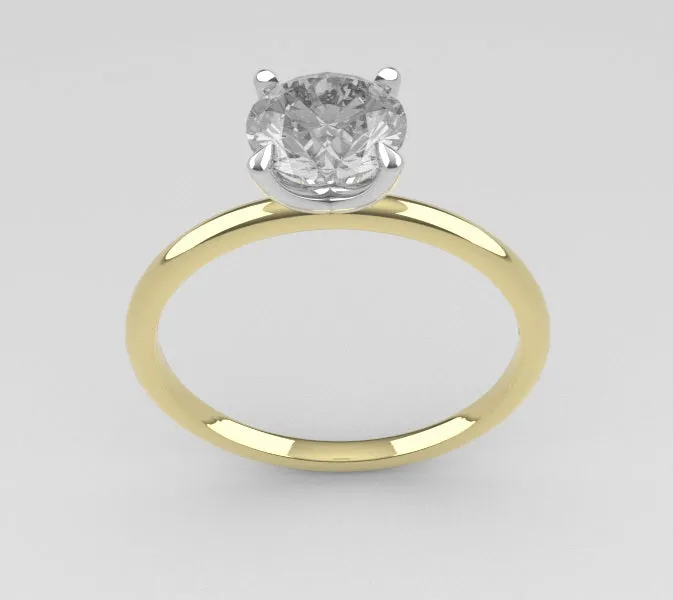 JCM DESIGN JEWELRY Rings 14K engagement ring with Diamond VS1 stt prong