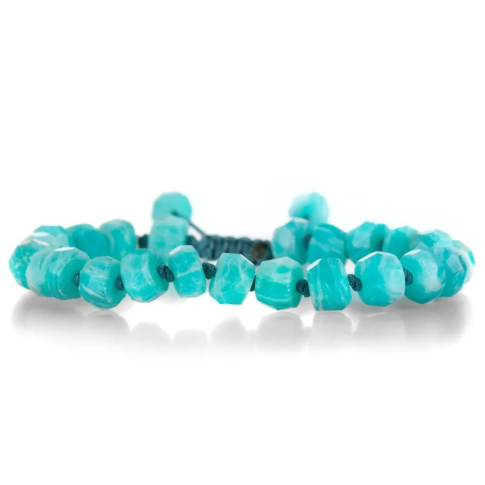 Joseph Brooks Bracelets Faceted 8mm Peruvian Amazonite Bracelet