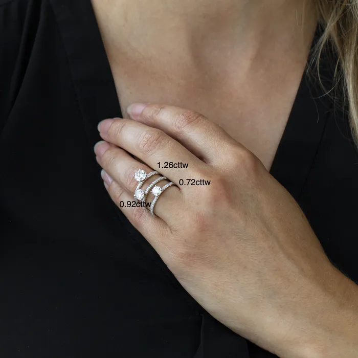 Maple Leaf Diamonds Rings 18kt White Gold 122cttw Round Canadian Diamond Engagement Ring