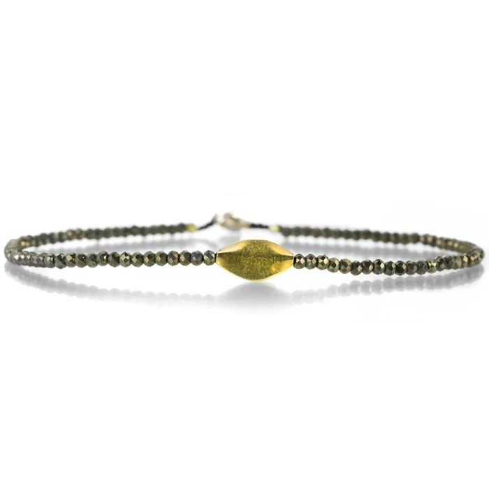Margaret Solow Bracelets Pyrite and Marquise Bead Bracelet