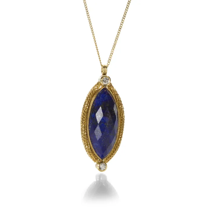 One of a Kind Lapis Necklace Amali Necklaces