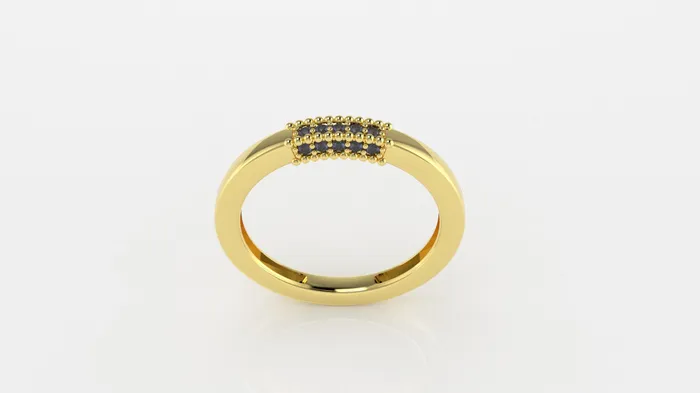 Rings 14K Gold Ring with 15 TANZANITE STT Prong Filigree Jcm 21 jewelry