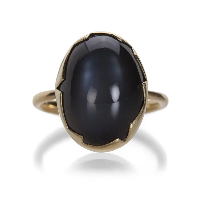Rings Annette Ferdinandsen Gray Moonstone Cracked Egg Ring Rings Annette Ferdinandsen Gray Moonstone Cracked Egg Ring