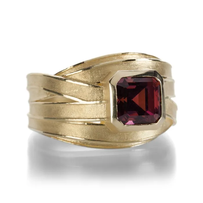 Rings Barbara Heinrich Garnet Mens Ring