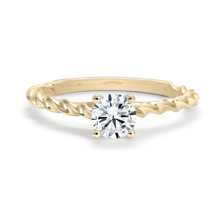 Rings Independent Jewellers 18kt Yellow Gold 072ct De Beers Forevermark Solitaire Diamond Engagement Ring