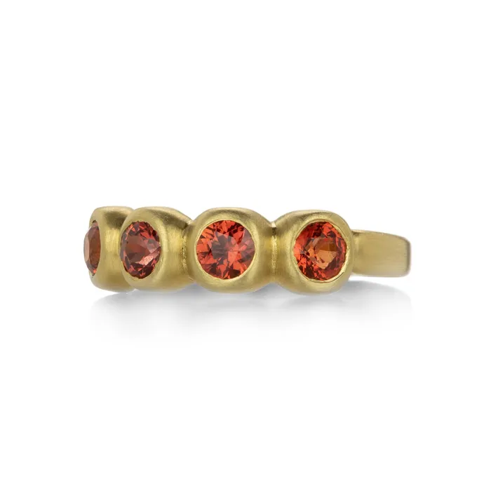 Rings Marian Maurer 18k Orange Sapphire Porch Skimmer Band Rings Marian Maurer 18k Orange Sapphire Porch Skimmer Band
