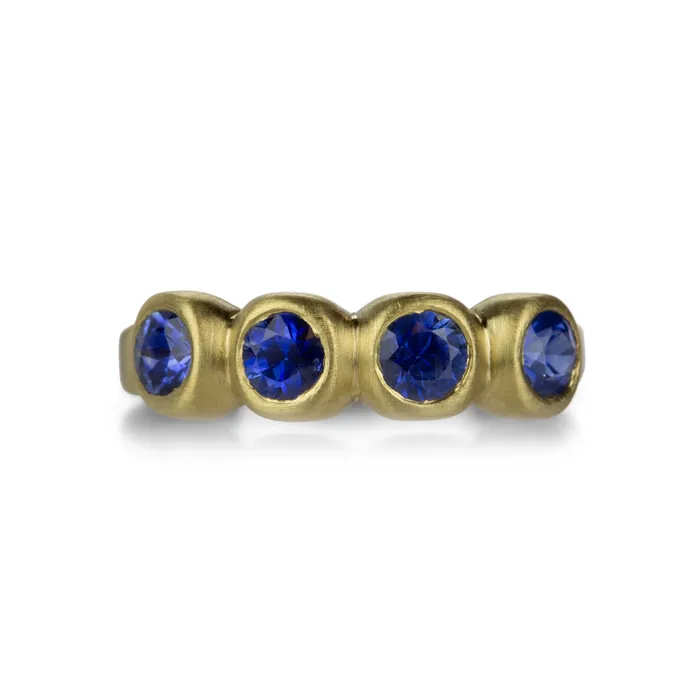 Rings Marian Maurer 4mm Blue Sapphire Porch Skimmer Band