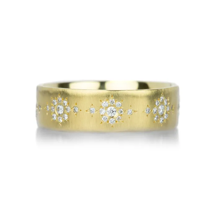 Rings Shimmer Eternity Band with Diamonds Adel Chefridi