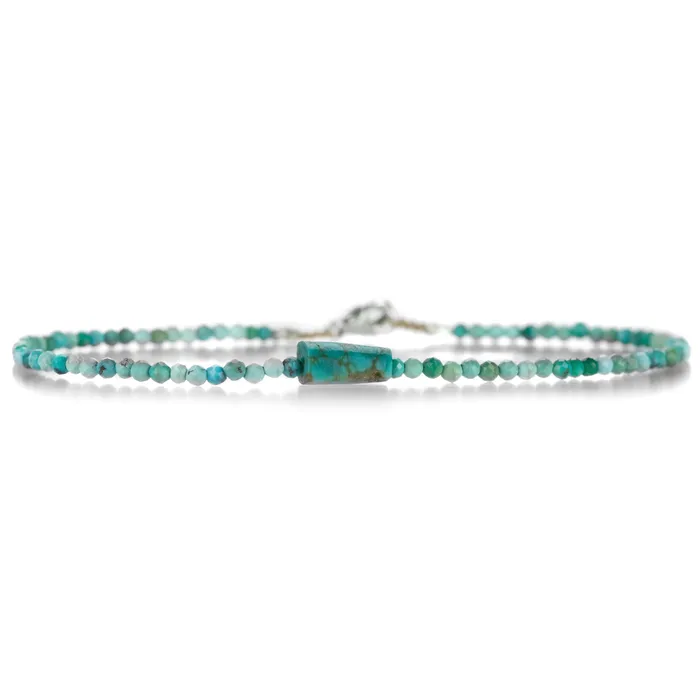 Silver Turquoise Beaded Bracelet Margaret Solow Bracelets