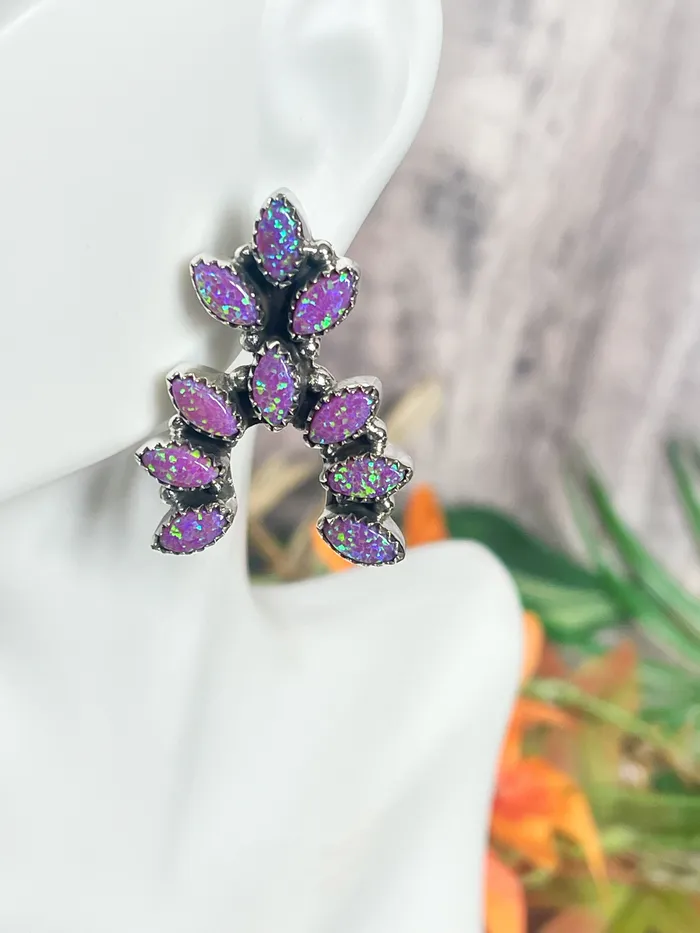 SophiaRene Boutique Earrings Sterling Silver Blossom Pendant Earrings