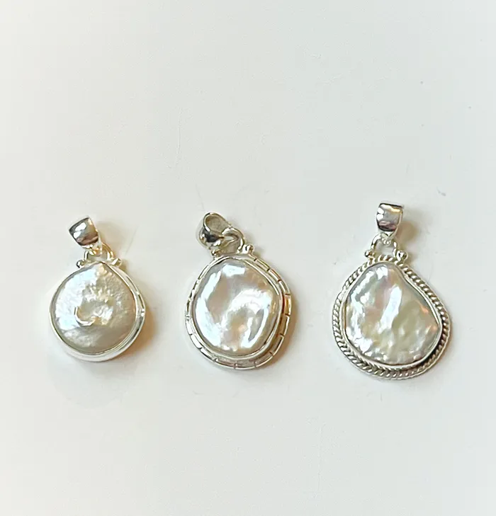 Sophiareneboutiquecom Rings Sterling Silver Pearl Pendants