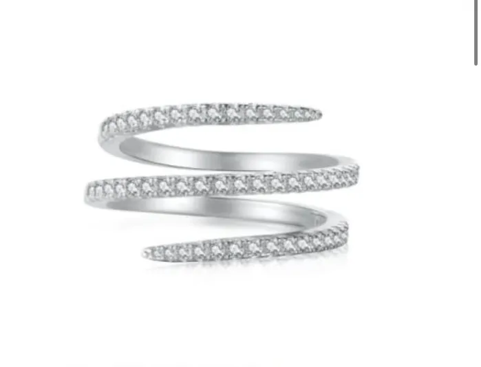 Sterling Silver Pave Wrap Ring Sophiareneboutiquecom Rings Sterling Silver Pave Wrap Ring Sophiareneboutiquecom Rings