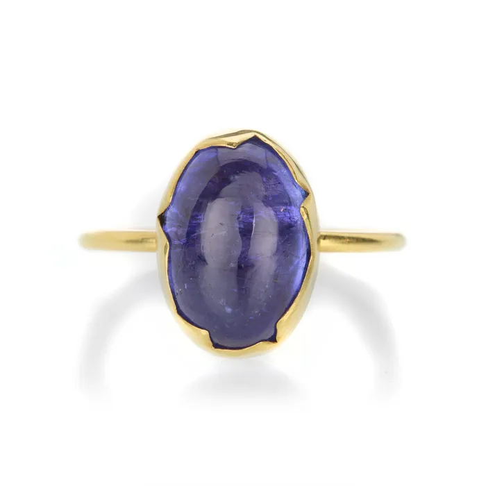 Tanzanite Egg Stacker Ring Annette Ferdinandsen Rings