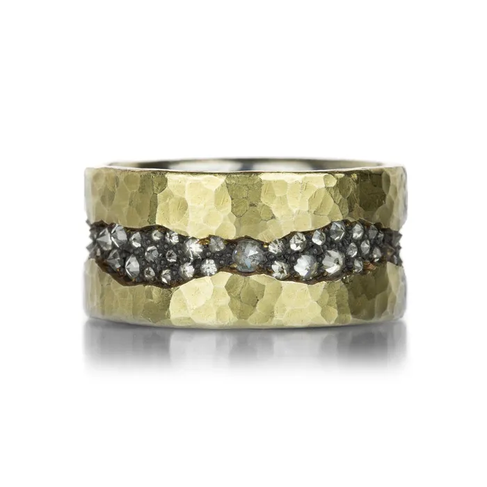 Todd Pownell Rings 18k Wide Fissure Band