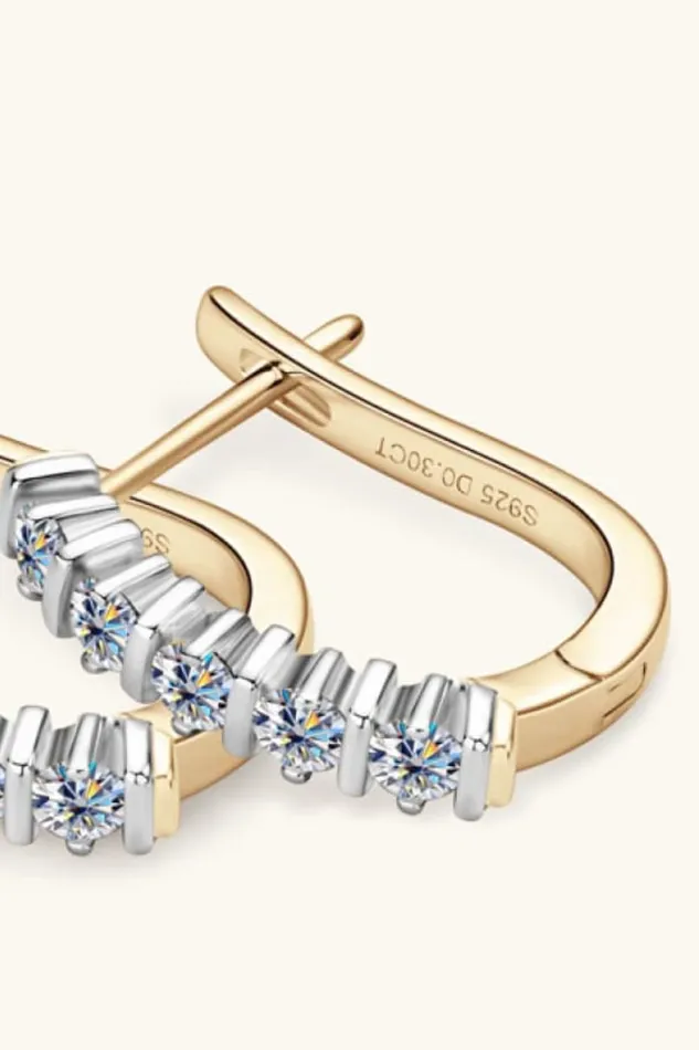 Trendsi Earrings Moissanite 925 Sterling Silver Earrings