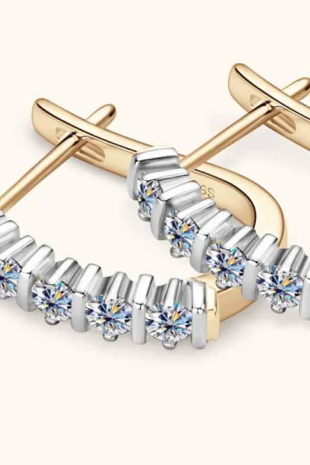 Trendsi Earrings Moissanite 925 Sterling Silver Earrings
