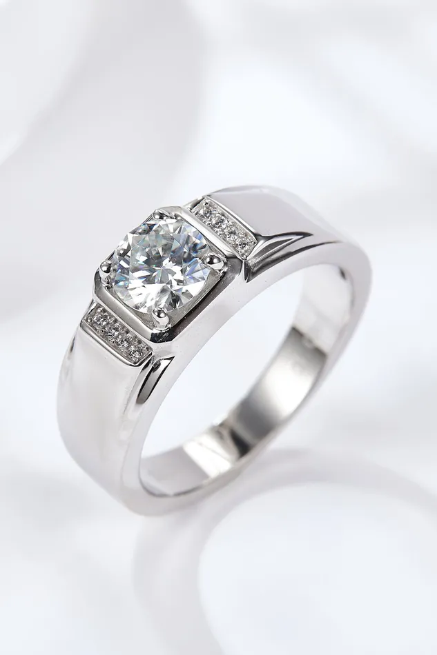 Trendsi From The Heart 1 Carat Moissanite Ring Rings