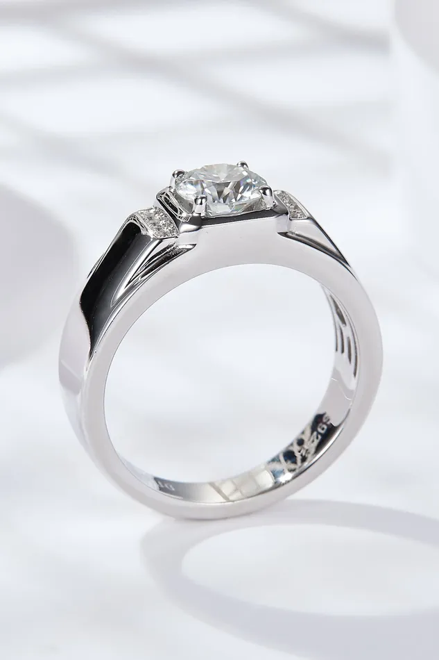 Trendsi From The Heart 1 Carat Moissanite Ring Rings