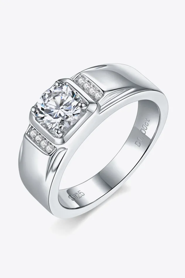 Trendsi From The Heart 1 Carat Moissanite Ring Rings