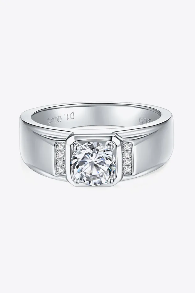 Trendsi From The Heart 1 Carat Moissanite Ring Rings